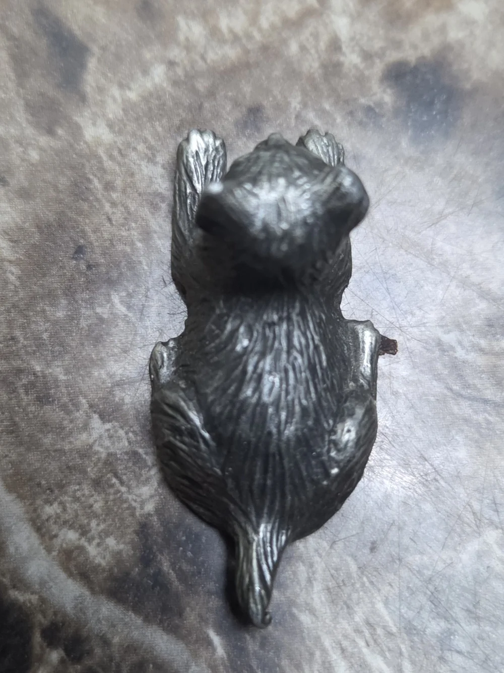 Vintage  Hudson Pewter Cat Figurine Wilson Vintage Made in USA Miniature